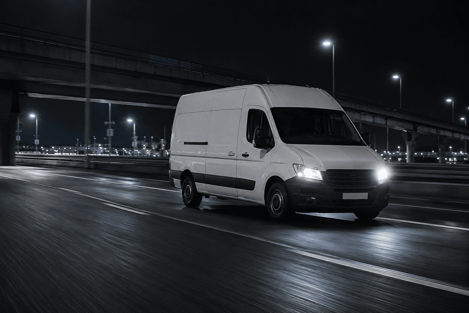 Nocny transport ekspresowy po europejskiej trasie