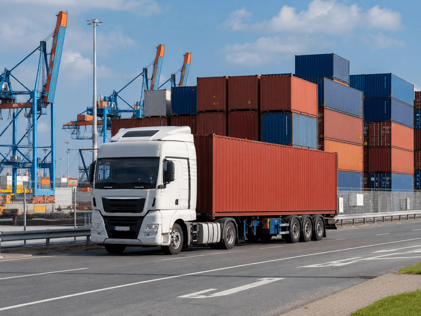 Transport portowy i kontenerowy w Gdańsku