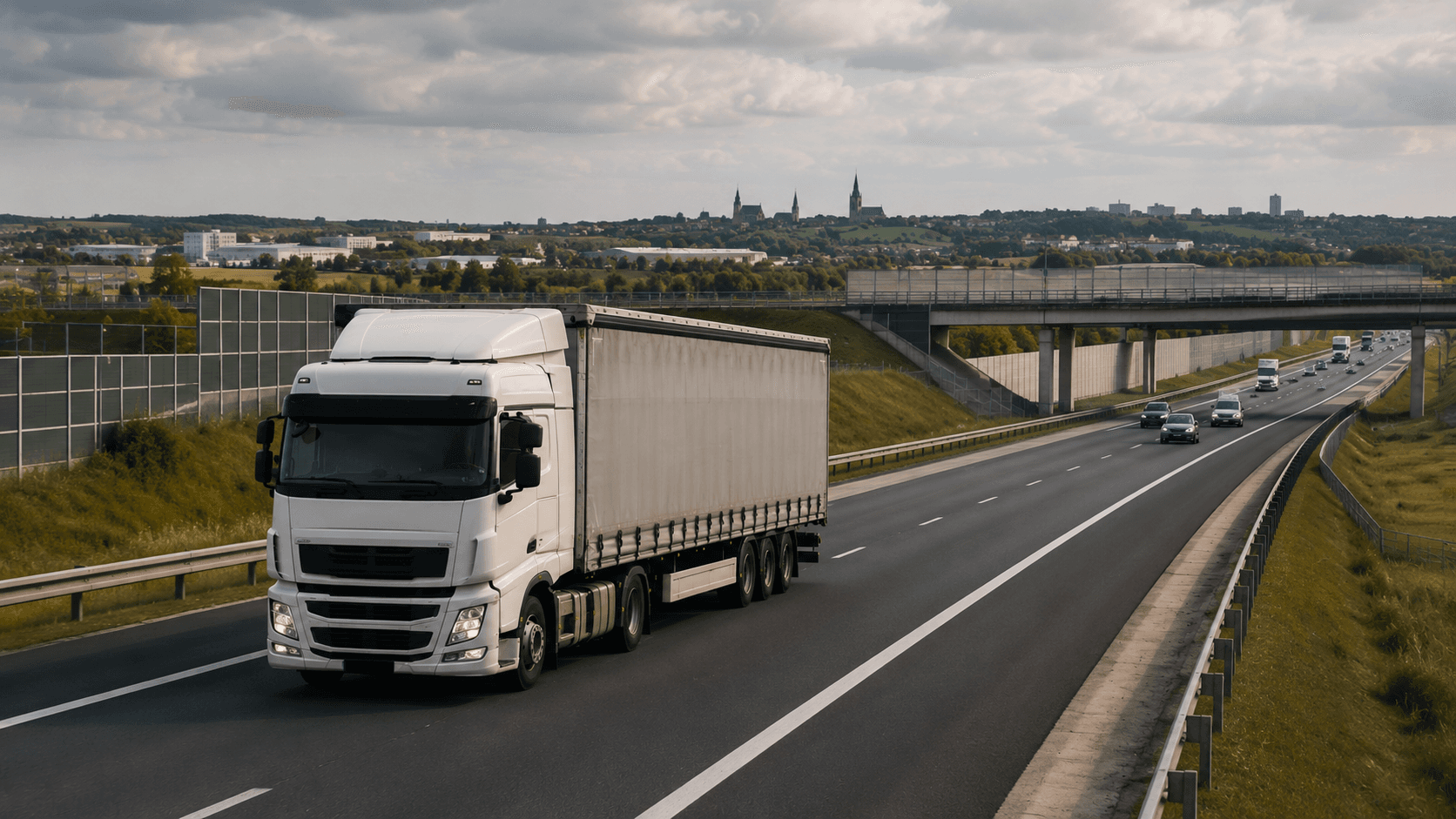 Transport drogowy na trasie S17 w okolicach Lublina