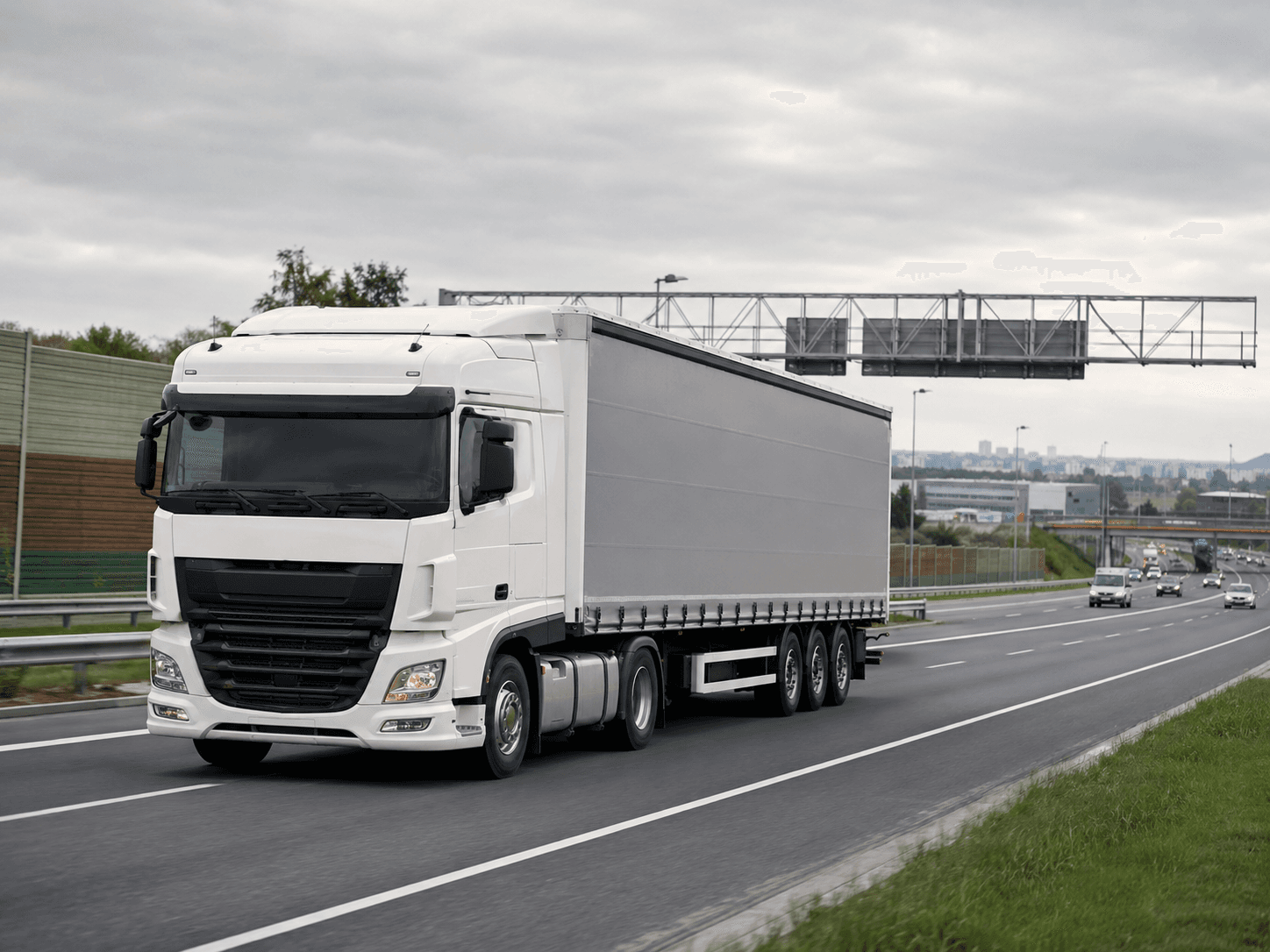 Transport drogowy na trasie A2 w okolicach Poznania