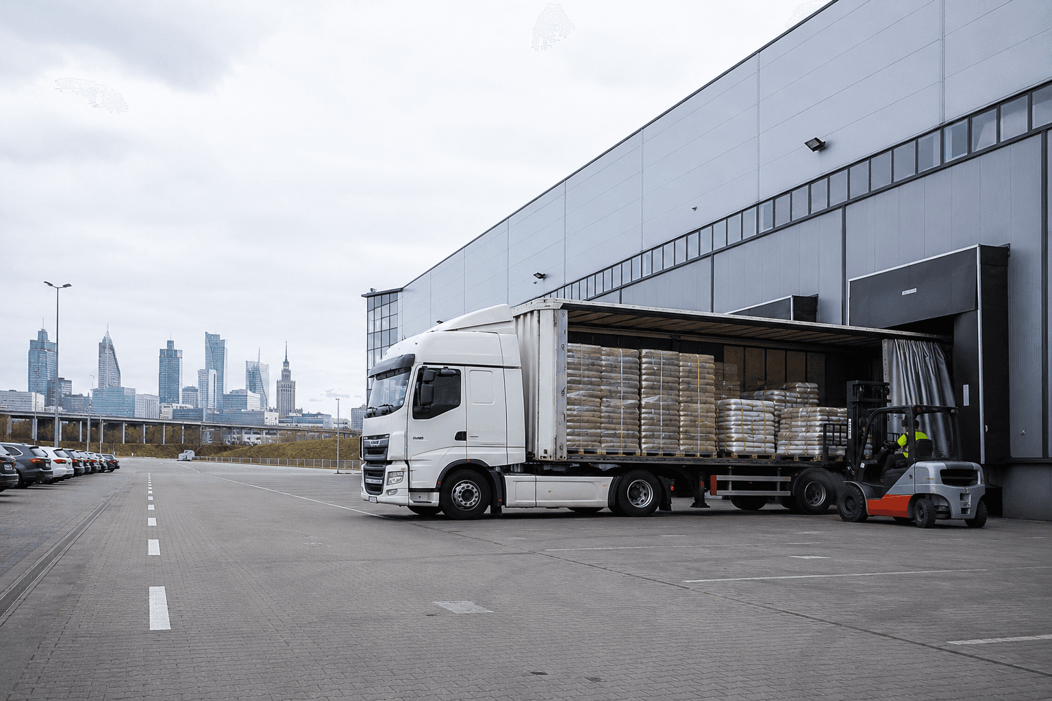 Transport z magazynu w Warszawie do Polski i Europy